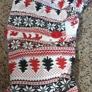 Festive Red and Black Holiday Stocking